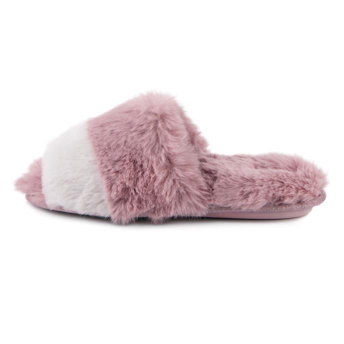 totes toasties&#174; Ladies Faux Fur Slider Slippers Pink