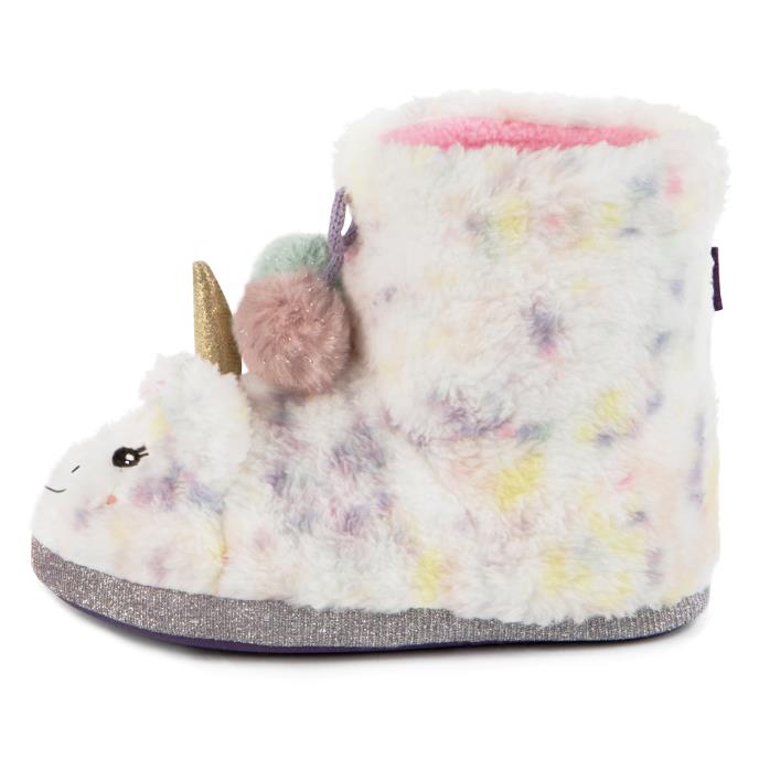 totes toasties&#174; Kids Multi Faux Fur Boot Slippers Multi