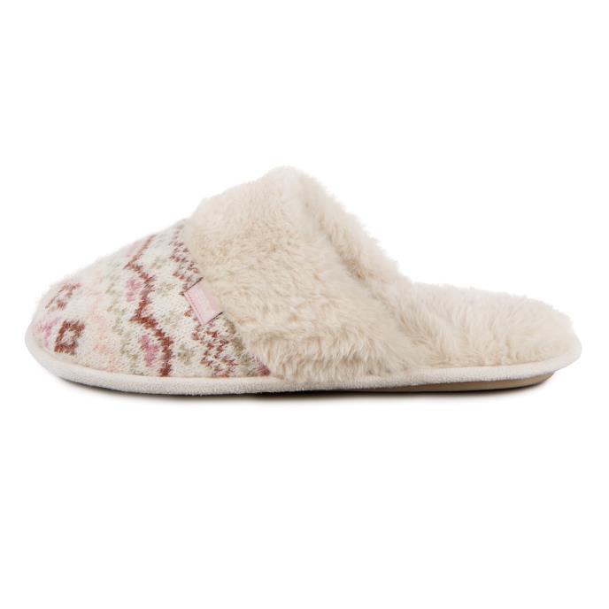 totes toasties® Ladies Fair Isle Knit Mule Slippers