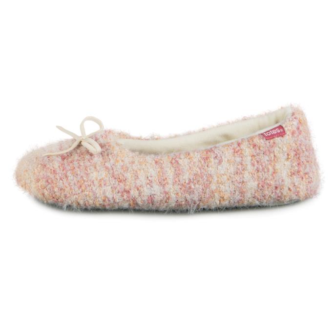 totes toasties® Ladies Knitted Ballet Slippers