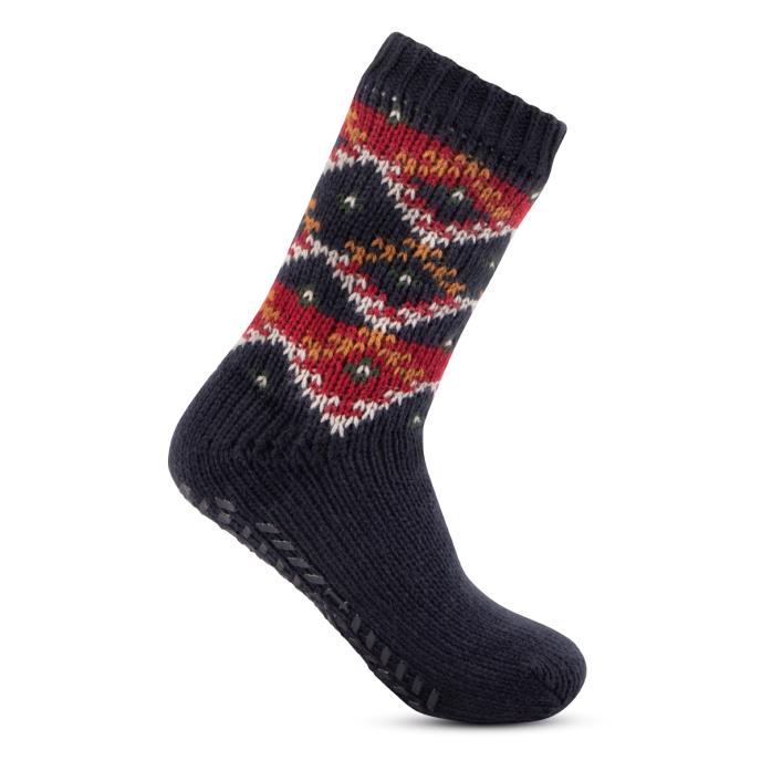 totes toasties&#174; Mens Sherpa Lined Multi Fair Isle Slipper-Sox Fairisle