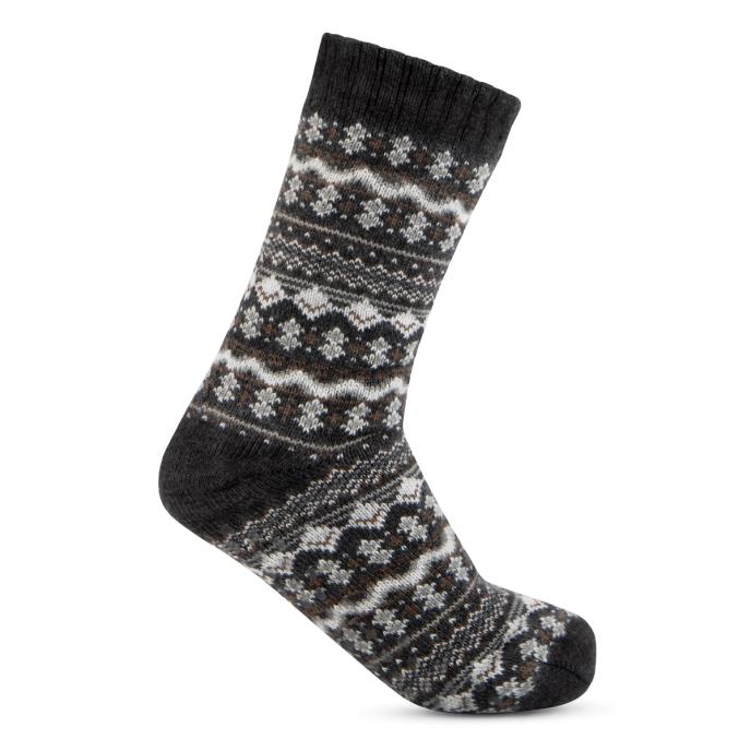 totes toasties&#174; Mens Sherpa Lined Fair Isle Slipper Socks Fairisle