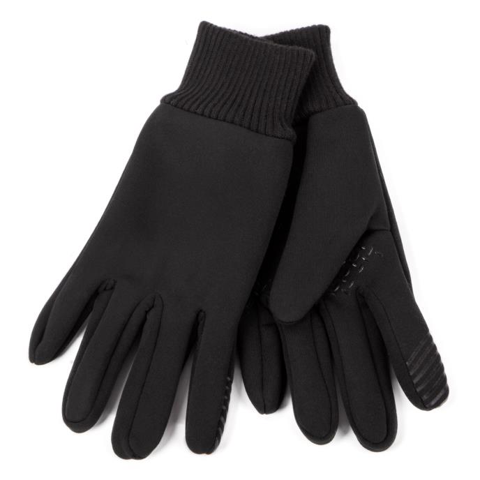 totes toasties&#174; Mens Thermal Double Lined Knitted SmarTouch Gloves Black