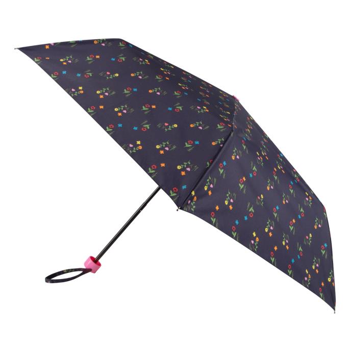 totes ECO-BRELLA&#174; Supermini Navy Flowers Print Umbrella (3 Section)