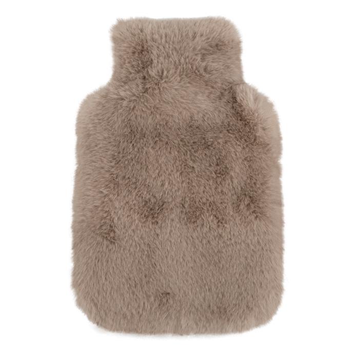 totes toasties&#174; Ladies Textured Faux Fur Hot Water Bottle Beige