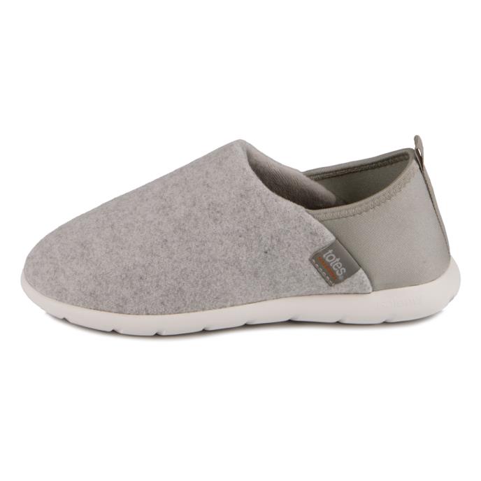 totes&#174; SOLEBOUNCE Ladies Felt Full Back Slipper Grey