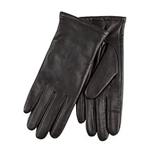 Isotoner Ladies Cashmere Lined One Point Premium Leather Smartouch Gloves