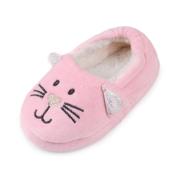 childrens pink slippers