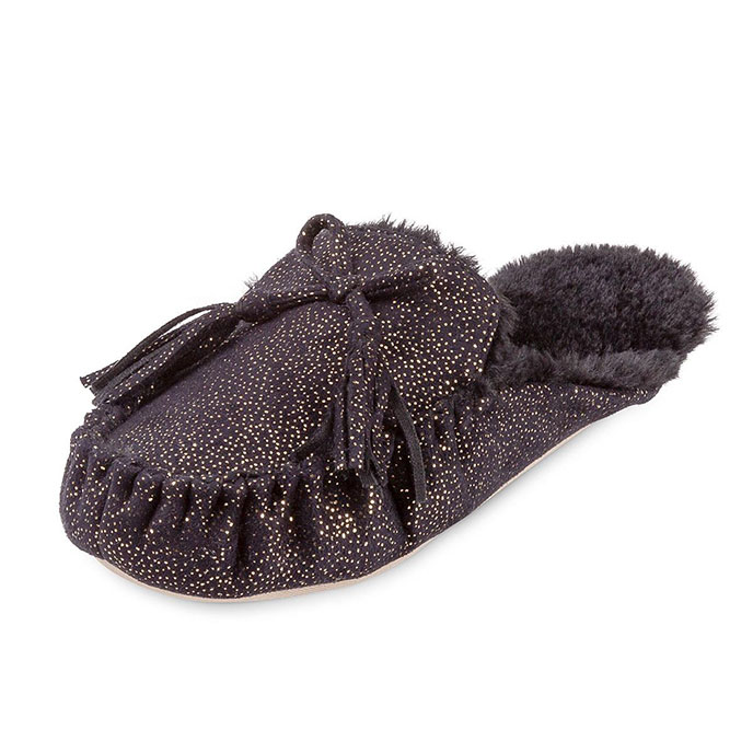 backless moccasin slippers