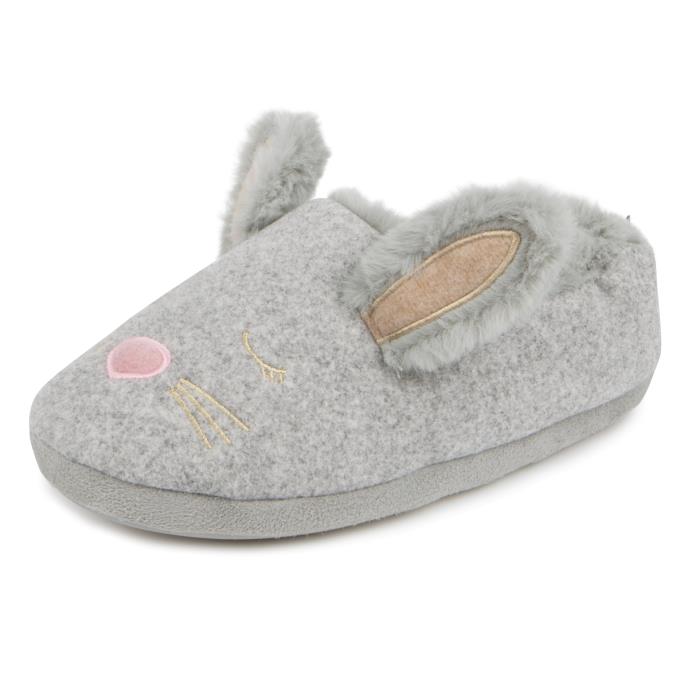 Grey sales bunny slippers