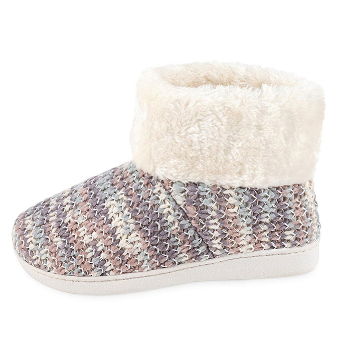 isotoner faux fur slippers