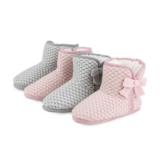 totes Ladies Waffle Knit Booties | eBay