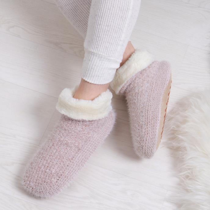 Totes pink suede slipper boots new arrivals