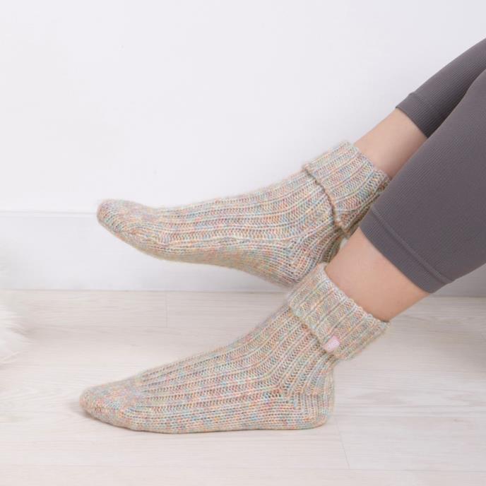 totes toasties® Ladies Chunky Ribbed Sock Multi