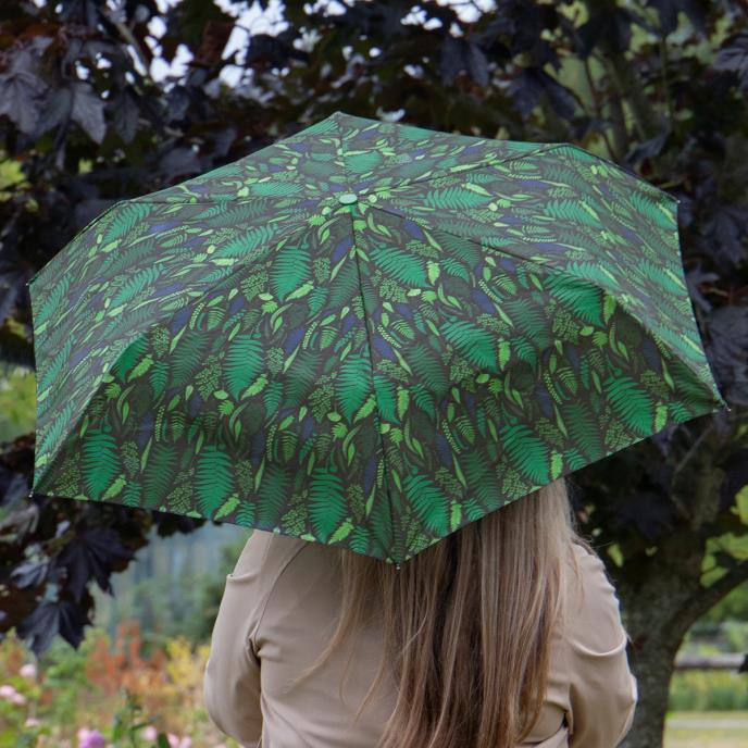 totes ECO-BRELLA® Supermini Fern Print Umbrella (3 Section)