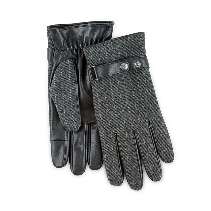 isotoner men's touchscreen gloves