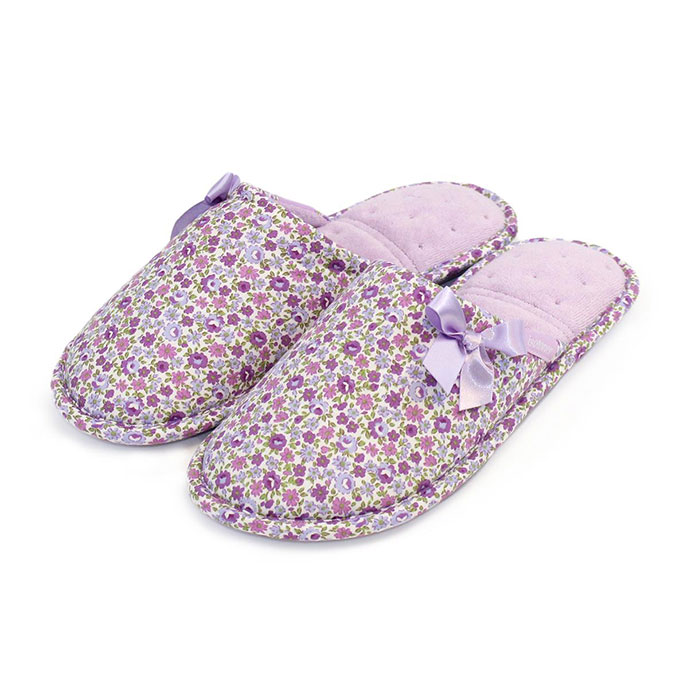 ladies purple slippers