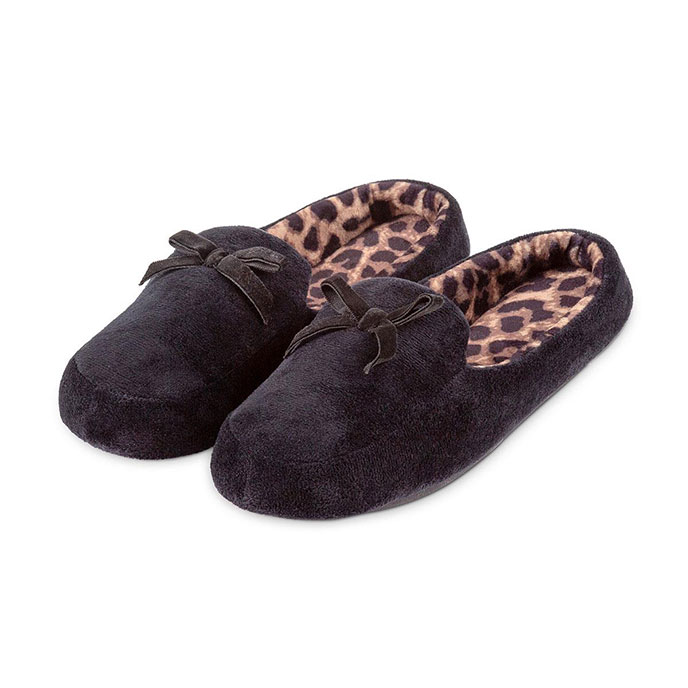 ladies black mule slippers