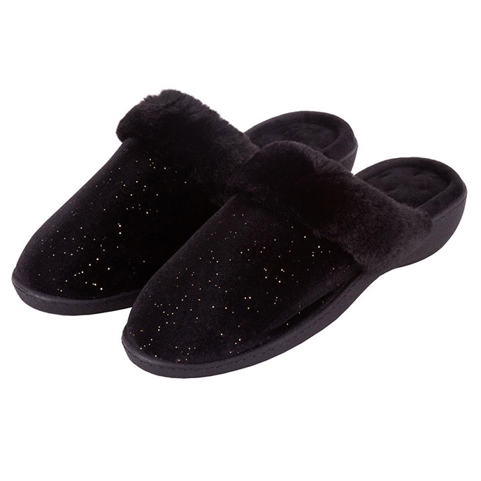 isotoner mule slippers