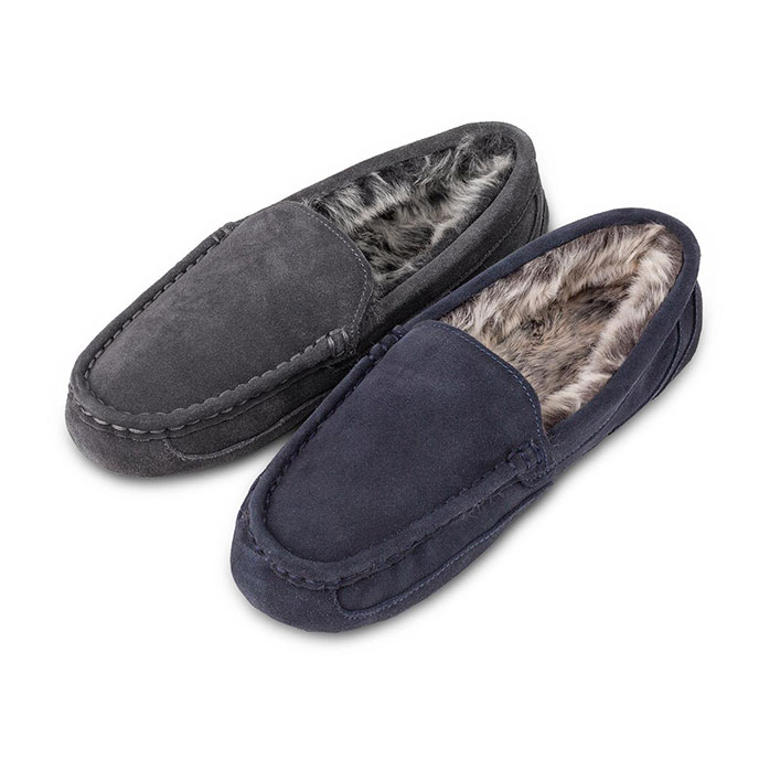 totes isotoner mens moccasin slippers