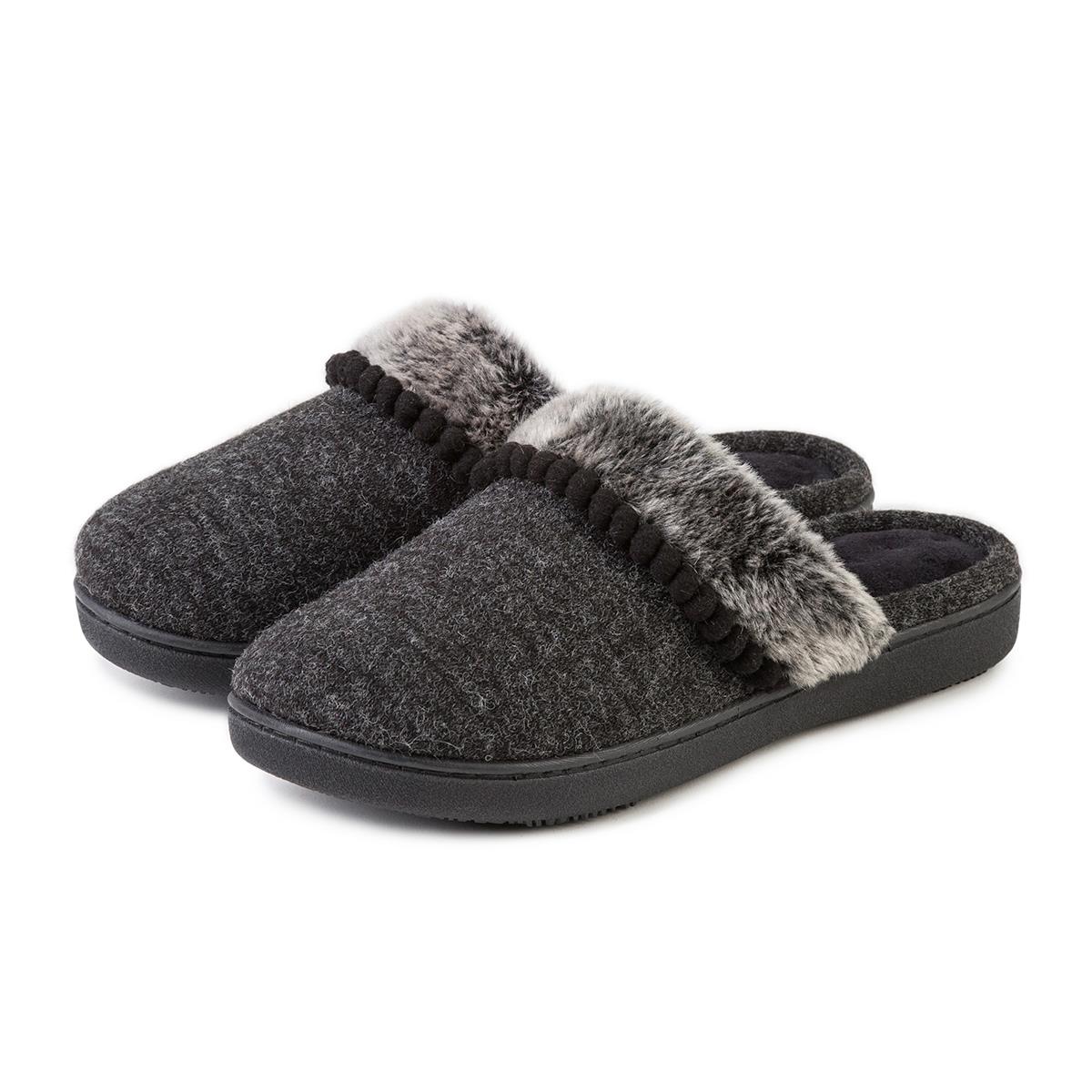 Isotoner Ladies Fine Knit Mule Slippers | totes ISOTONER